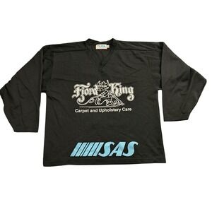 Alpha Sportswear Hockey Jersey Mens XXL Black Excellent Fjord King SAS 14 Mack